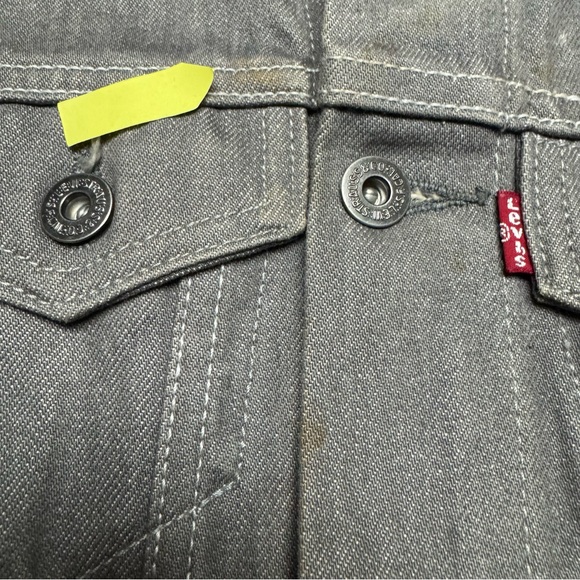 RARE Levi’s Southside University Denim Trucker Jacket In Grey Size: S (8-10) - Picture 10 of 12